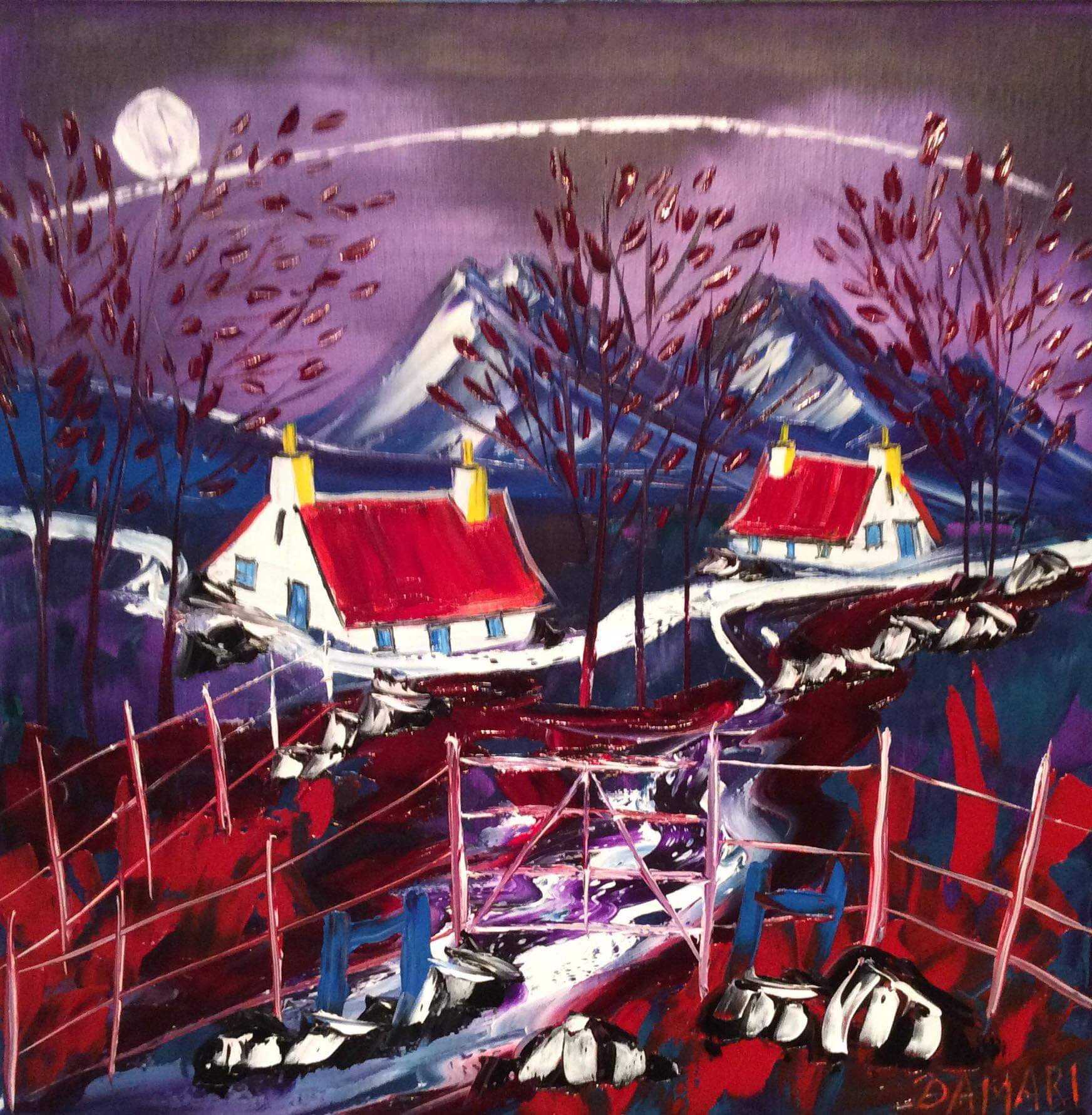 Maw Browns Croft Slockavullan Kilmartin Argyll oil on Canvas by Sir John Damari