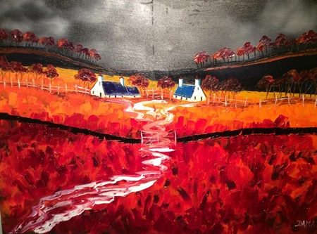 Storm over the crofts Argyll by John Damari